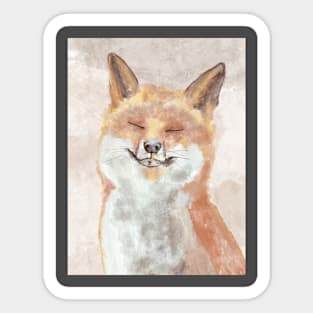 fox cute Sticker